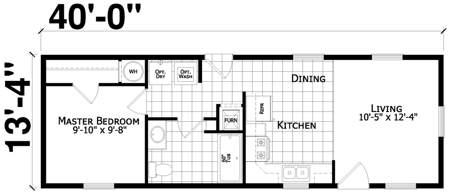 Stone Hill 14 X 40 534 Sqft Mobile Home Factory Expo Home